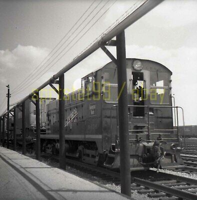 CBQ Burlington Route VO-1000 Locomotive #9376 - Vintage Railroad Negative