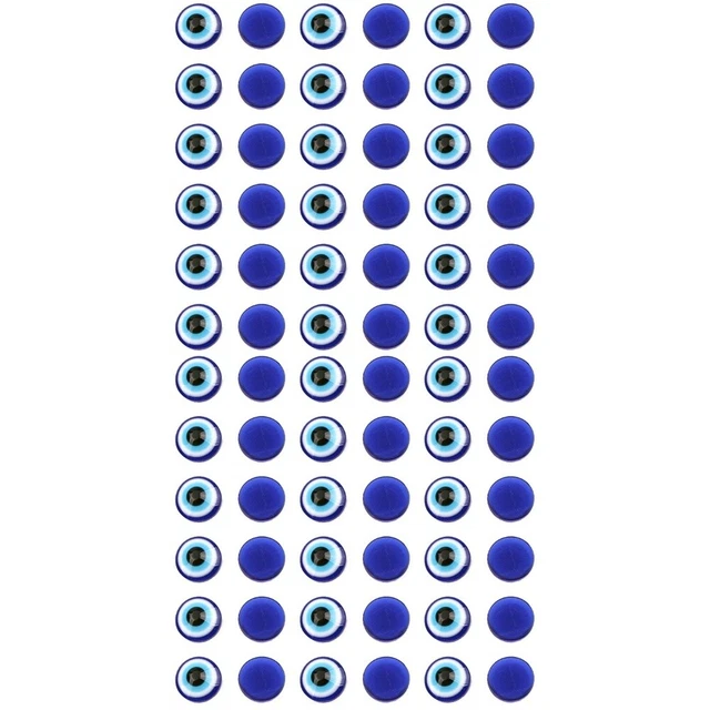 2x Evil Eye Charm Pendants Glass Eye Evil Eye Beads Flatback Eye Beads