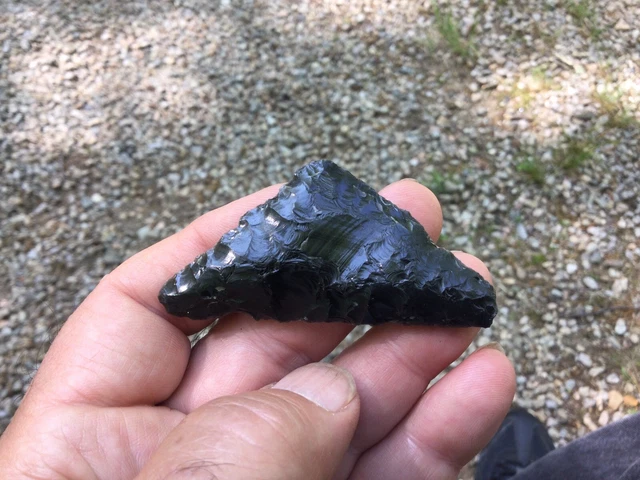Rare Authentic Ancient Obsidian Mayan Knife No Reserve