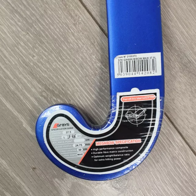 GRAU Megabow GX4000 Maxi Hockeyschläger 37,5 Zoll blau 546g 3