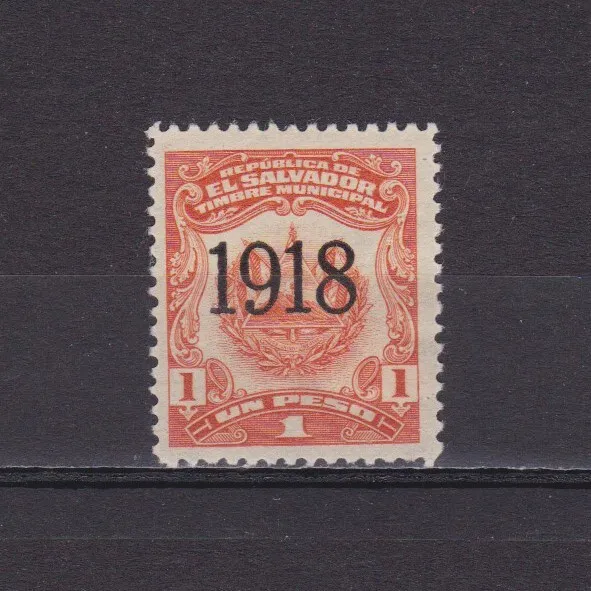 EL SALVADOR 1918, Revenue municipal stamp, Used