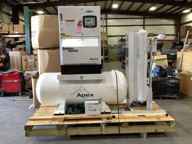 2016 Gardner Denver Rotary Screw Air Compressor Model Apex5-15A W/ Dryer