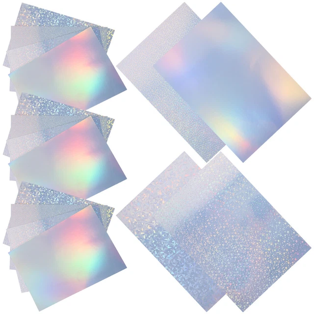 20 Sheets The Pet Sticker Label Printer Paper Self-adhesive Holographic Inkjet