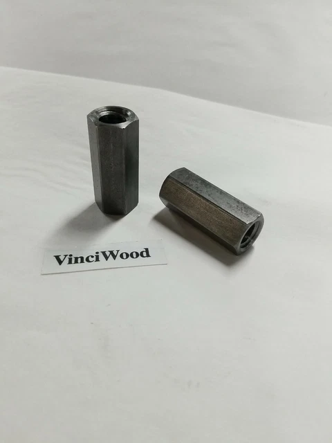 5/8-8 ACME Hex COUPLING Nut( 2-1/8" long) Plain (50 pieces).