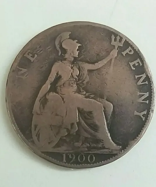 Queen Victoria One Penny 1900