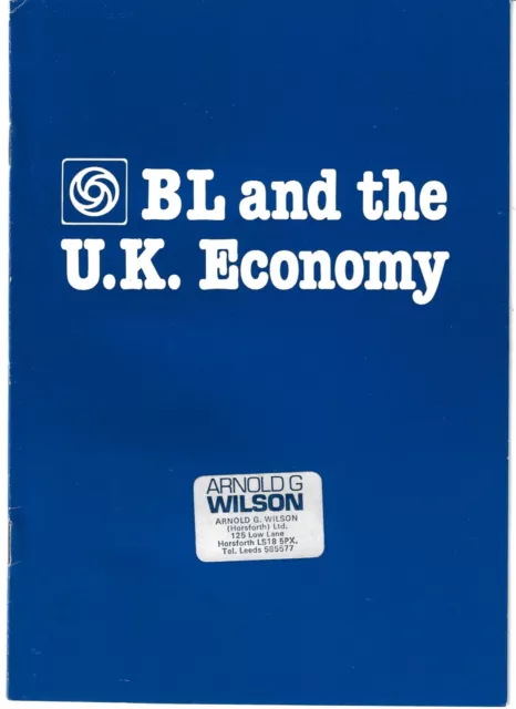 British Leyland & The UK Economy c1979 UK Market Brochure