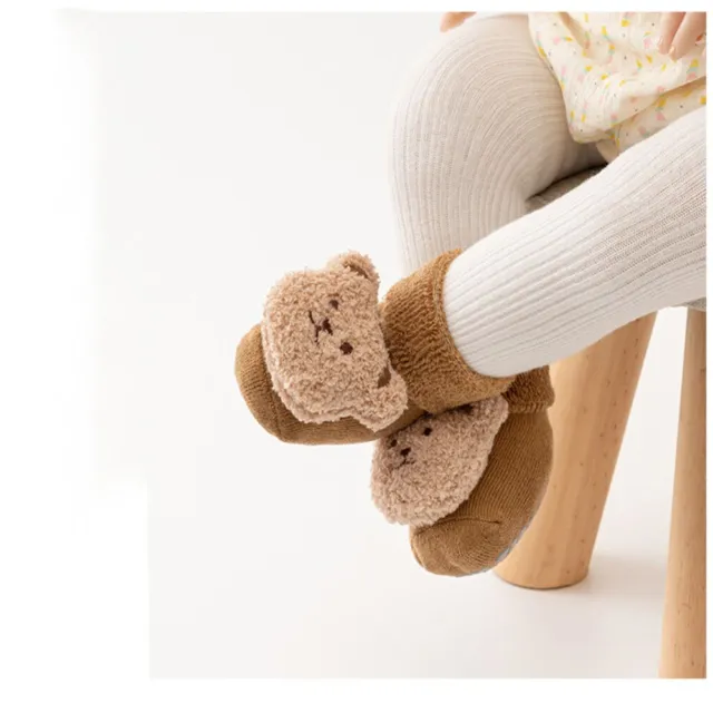 Chaussettes chausson antidérapant bouclette laine peignée mélangée