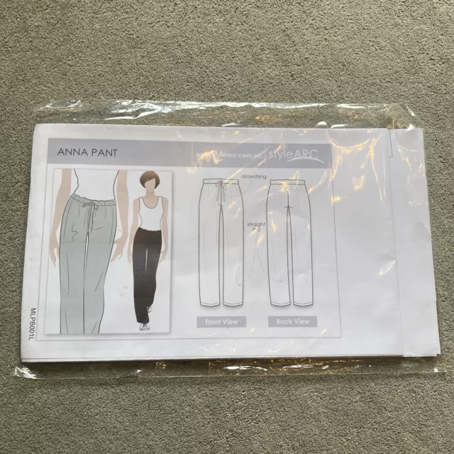 Anna Pant Trouser Sewing Pattern by Style ARC MLPB001L