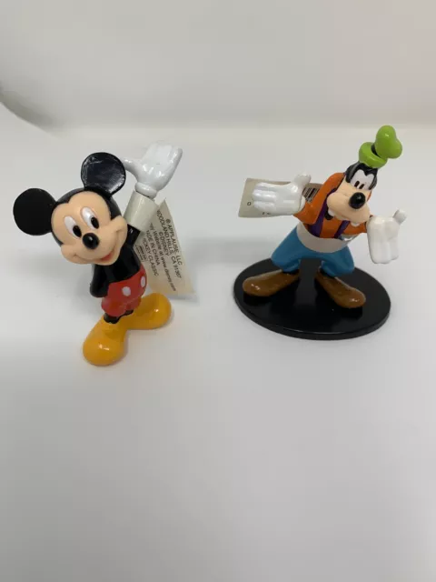 Applause Disney Toys Cake Toppers New Old Stock Mickey Mouse & Goofy