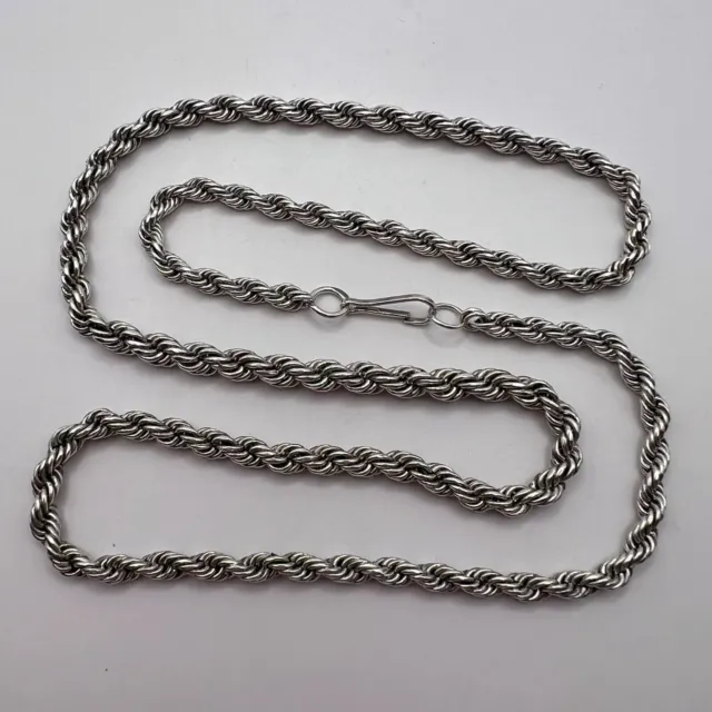 MASSIVE VINTAGE STERLING Silver 925 Men's Jewelry Chain Necklace Marked ...