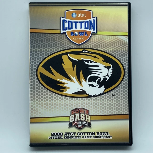 2008 AT&T Cotton Bowl DVD OOP NCAA Football Missouri Tigers Arkansas Razorbacks