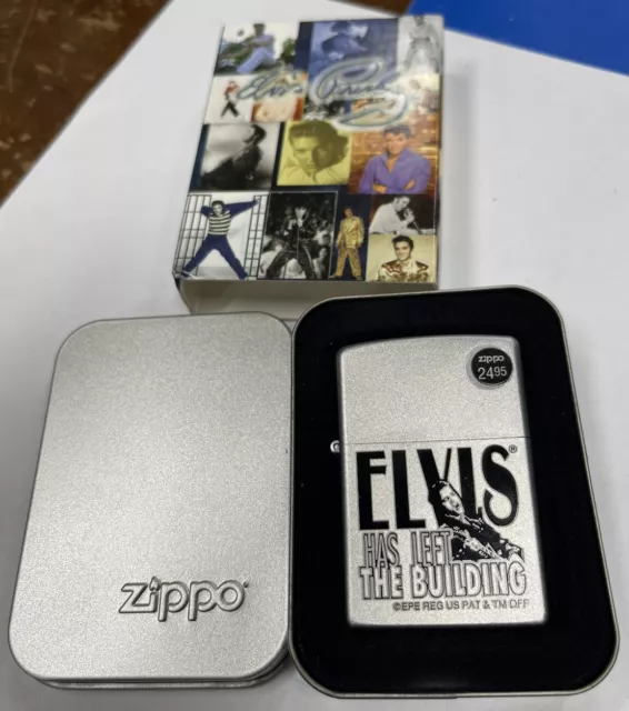 Zippo 2008 Elvis Presley Has Left The Building Lighter Sealed In Box R8