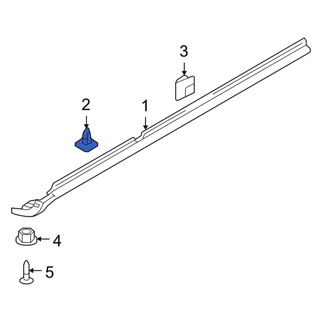 Hyundai 877583L000 Upper Rocker Panel Molding Clip