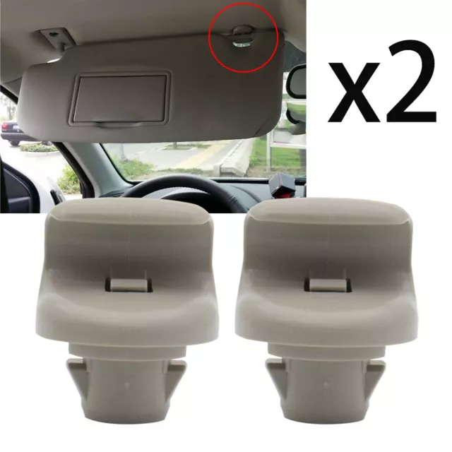 2x Sonnenblenden Halterung Blende Clips grau Für Nissan Qashqai J10 Juke F15