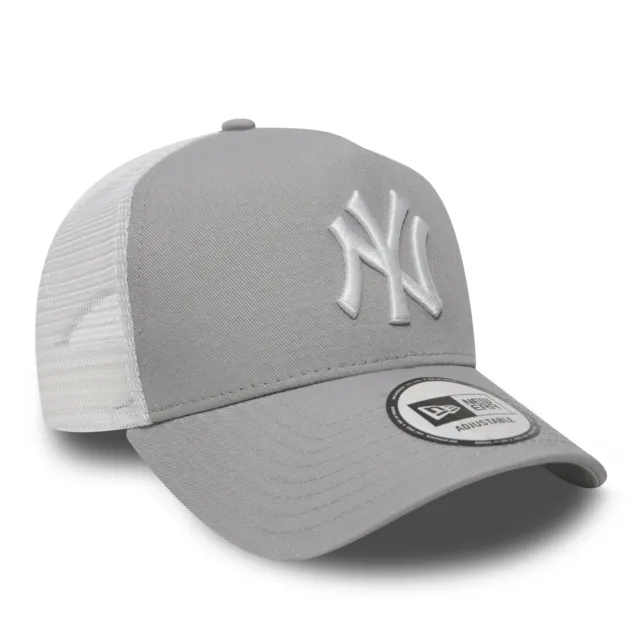 New York Yankees New Era Grey Clean Trucker Cap 2