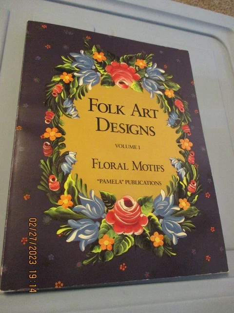 Pamela Productions - Folk Art Designs Vol. I - motivos florales - tapa blanda