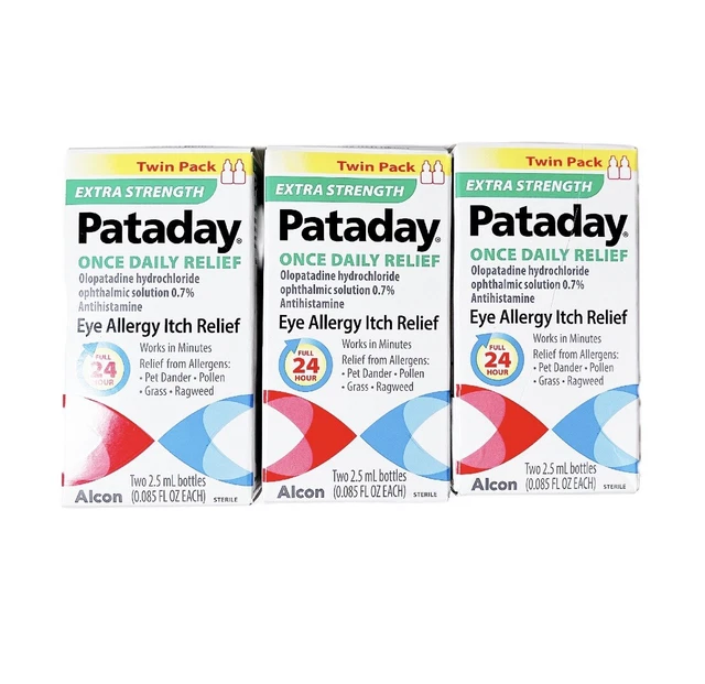 NEW PATADAY ONCE Daily Relief Extra Strength Eye Drops Twin Pack (Lot