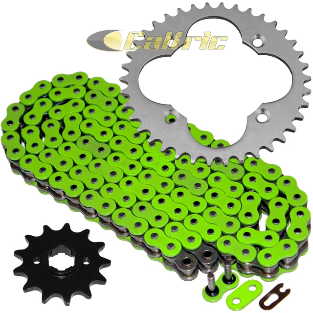 Green O-Ring Drive Chain & Sprocket Kit for Honda ATC250R 1986 / TRX250R 86 87