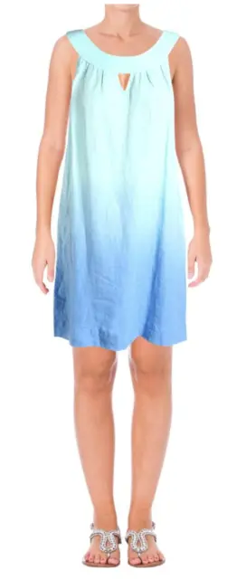 New Tommy Bahama Women's Two Palms Ombre Turnkey Sundress Blue XXS XX-Small