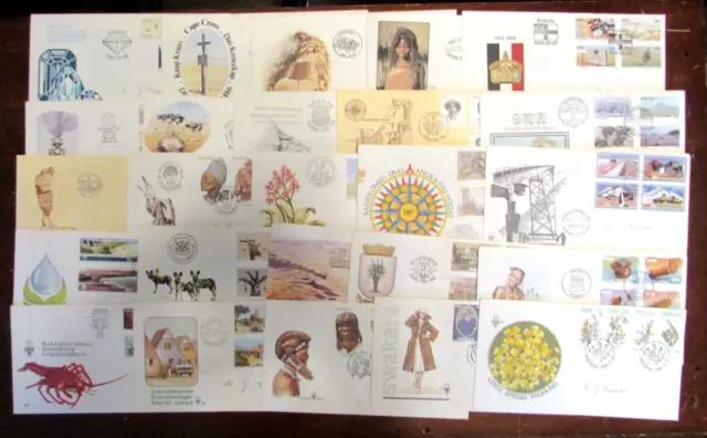 25 assorted South West Africa First Day Covers  Commemorative set