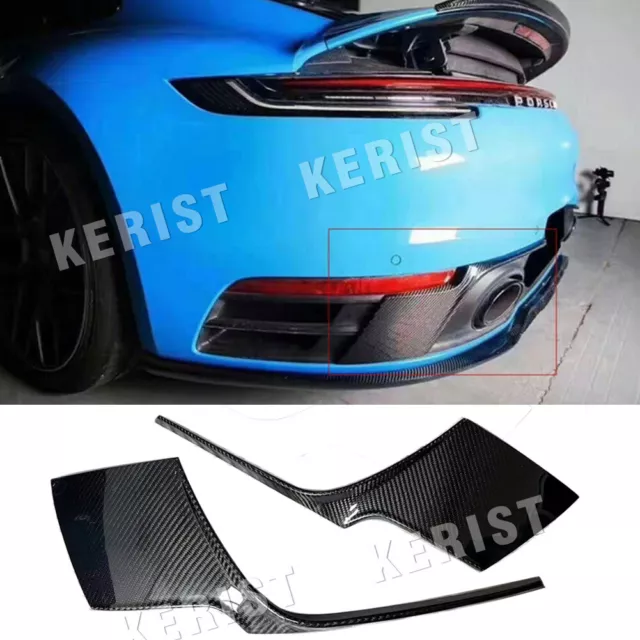 Carbone Fibre Arrière Lèvre Séparateur Spoiler Pour Porsche Carrera 992 Voiture