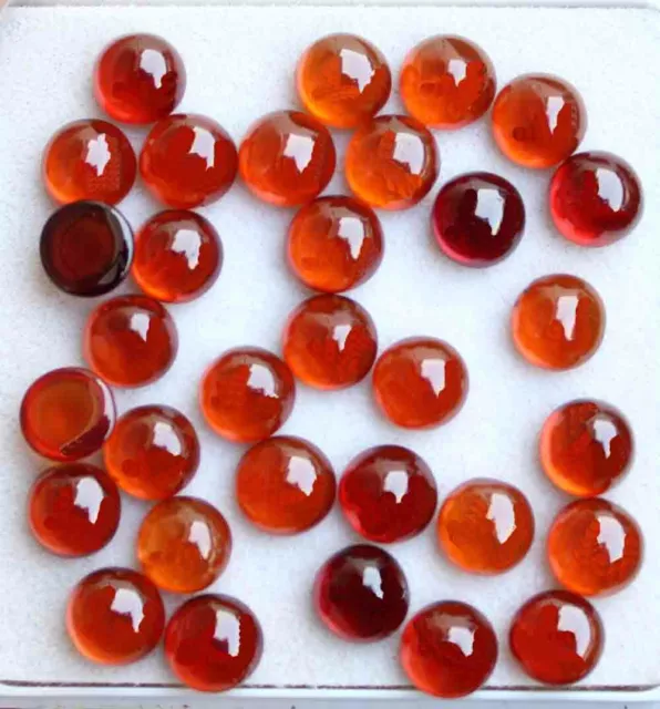 44.50 Ct Natural Hessonite Garnet Loose Untreated Cab Gemstones Wholesale Lots