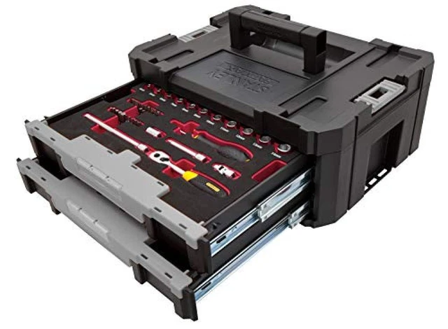 Stanley FMHT0-74295 Chiavi a Bussola 1/4" in Cassettiera, Set di, 48 Chiavi - NU