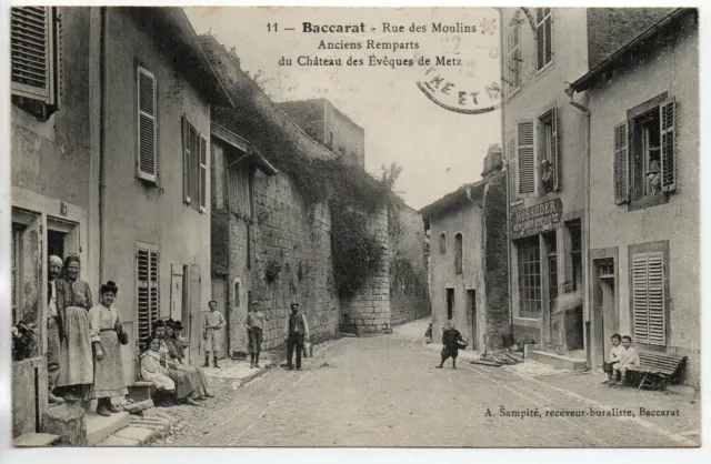 BACCARAT - Meurthe and Moselle - CPA 54 - old castle ramparts Eveques de Metz