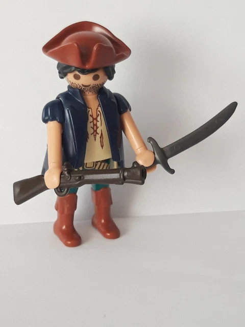Personnage Playmobil Capitaine Pirate – Pour Bateau Ou île Fantôme – Occasion En Excellent état