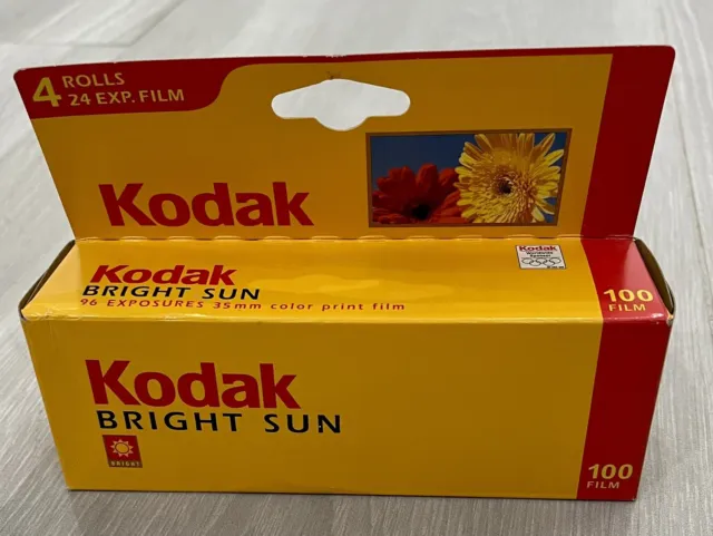 4-Roll Pack Kodak Bright Sun  100 35mm Color Print Film Expired 10/2003