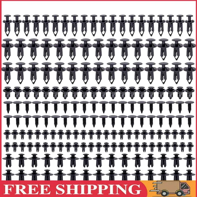 190Pcs Auto Fender Liner Clips Car Push Retainer Clip Plastic Push Retainer Kit