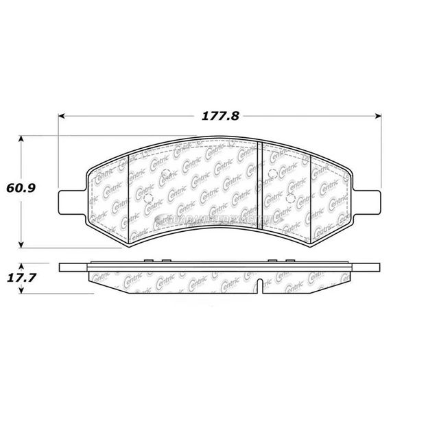 Centric Parts Brake Pad Set 300.10840 TCP