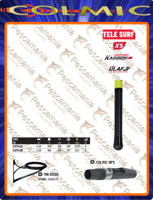 Canne Colmic Timeless Planche Mt. 4,20 150 Gr Surf Casting Telescopic 2