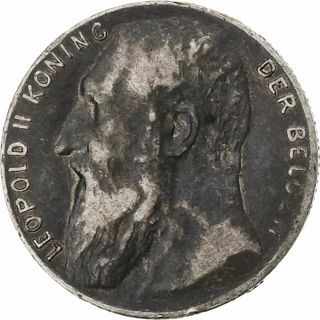 [#1184324] Belgique, Leopold II, 50 Centimes, 1901, Bruxelles, TTB, Argent, KM:5