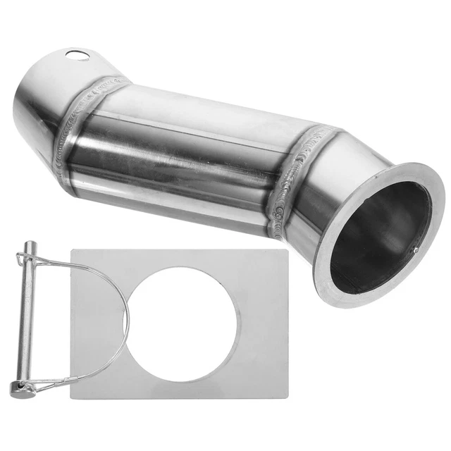 STAINLESS STEEL RAIN Chain Gutter Adapter Kit Offset for DrainsCM £
