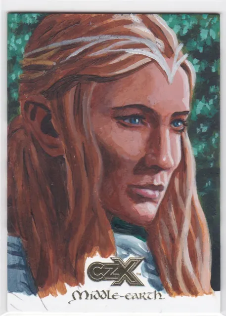 2022 Cryptozoic CZX Middle Earth SKETCH CARD Galadriel #1/1 by Artist David Day