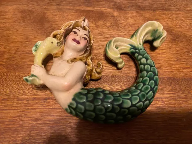 Rare Ceramic Arts Studio Water Sprite Wall Plaque Madison Wisconsin Rare Ceramic Arts Studio Water Sprite Wall Plaque Madison Wisconsin