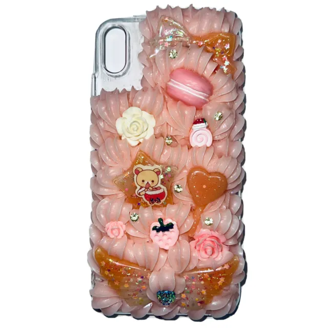 Decoden Phone Case Rilakkuma Macaron Strawberry Rose Candy Angel iPhone XS Max