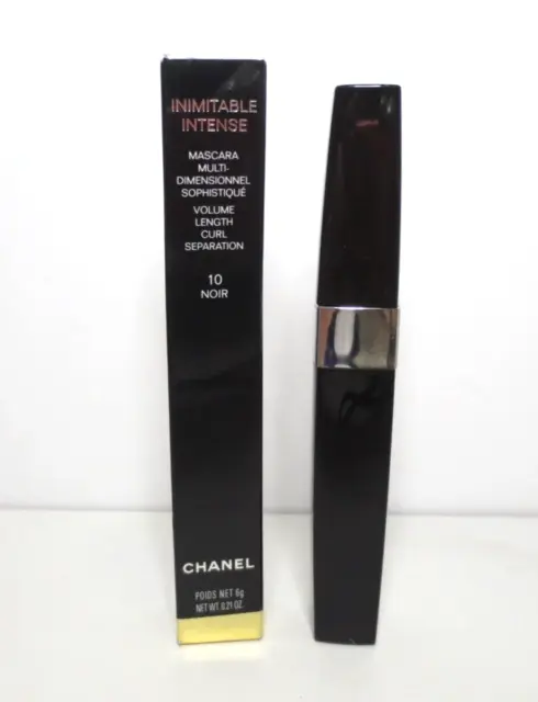 Chanel Inimitable Intense Volume Length Curl Mascara #10 Noir 0.21 Oz Boxed