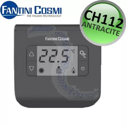 CH112 - Termostato ambiente digitale nero antracite - Fantini Cosmi