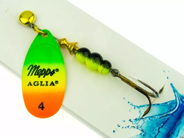 Señuelo Mepps Aglia Fluo #4 9g Original Francés Spinner COLORES