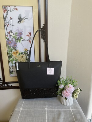 NWT Kate Spade Greta penny tote shoulder bag Black