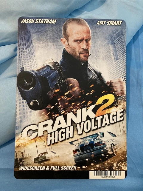 CRANK 2 HIGH VOLTAGE DISPLAY BACKER CARD (not a dvd) 5.5" X 8" NO MOVIE