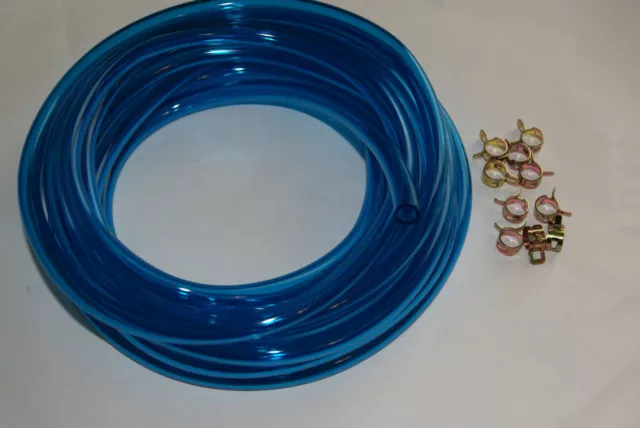 5/16" ID Clear BLUE Fuel Line Gas Hose Matchless AJS BSA Triumph Norton AMAL