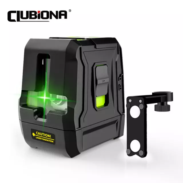 CLUBIONA Green Beam Laser Level Self-Leveling Cross Line Measure Wall Mounted