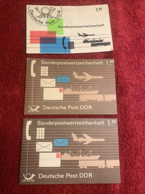 DDR Sondermarken-Heftchen SMHD 16, 17ayI, 17ay II