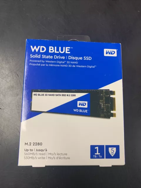 Western Digital 1TB WD Blue 3D NAND Internal PC SSD - SATA III 6 Gb/s M.2 228...