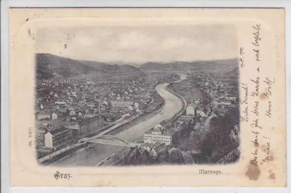 AK Graz, Murenge, 1901