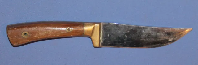 Vintage Hunting knife with wooden handle