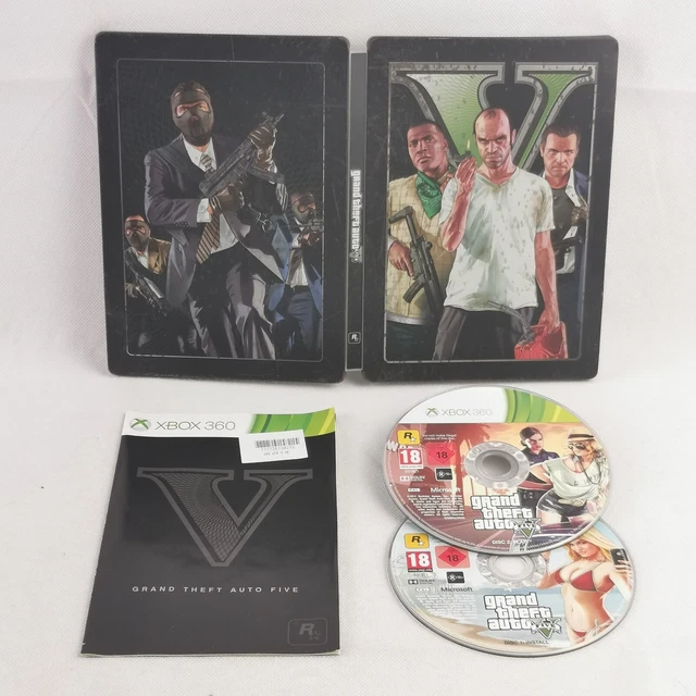 GRAND THEFT AUTO V 5 GTA 5 Xbox 360 Game Near Mint Condition Complete